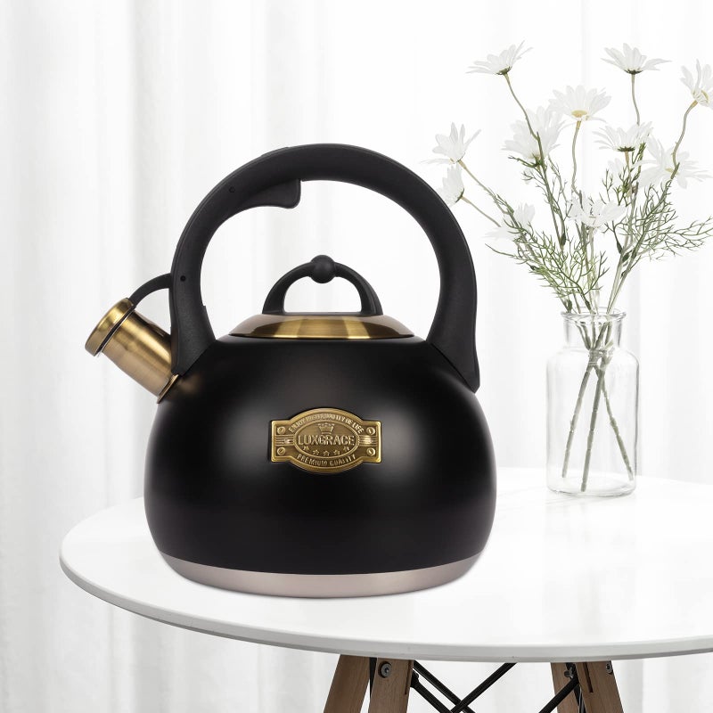 LUXGRACE Tea Kettle for Stovetop, Food Grade Stainless Steel Water Kettle, Tea Pot for Home & Kitchen, 3.1 Quart - Image 3